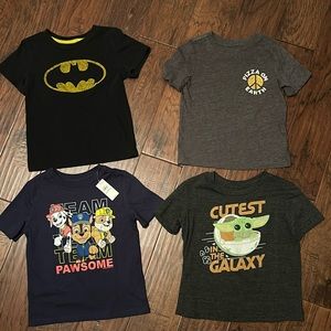 Lot of Four (4) T-Shirts. Size 4T